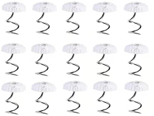 Bessy shop 50PCS Twist Pins,Perno Fissaggio copridivano 50 Pezzi Perni di Torsione della Testa Chiari Chiodo Riutilizzabile Fisso per copridivano Biancheria da Letto