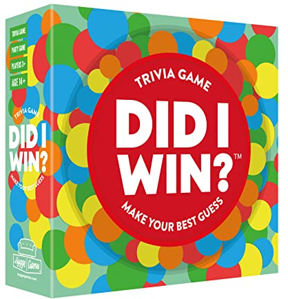 Hygge Games Did I Win? Trivia Game | Board Games | Trivia Games | Board Games for Adults and Teens | Hygge Family Games | Ages 14+ | Time Well Spent, Multicolored, 5.7 x 5.7 x 1.8 inches