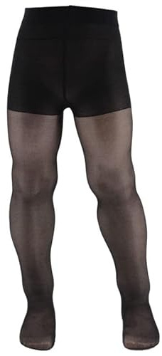 AQUILONE Leotardos Vanity, Leotardos para Bebé Niña Elásticos Transparentes 20 Deniers, Elegantes Calcetines para Bebé - Made in Italy (Negro, 10)