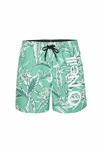 O'NEILL Herren Cali Floral 16 Swim Shorts Badehose, 36031 Green Tonal Flower, S/M