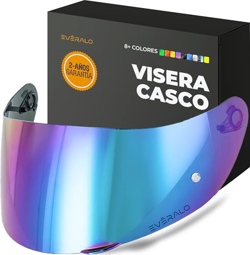 Everalo Écran pour Casque AGV K1 - K1s - K3sv - K5 - K5s - GT2 | Compatible aussi avec S4sv - Horizon - Skyline - Strada - Stealth sv - Compact, visière de rechange