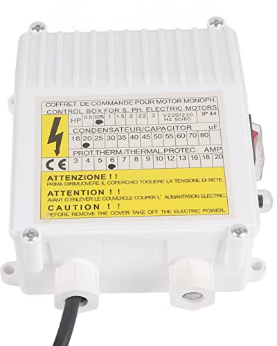 Steuerkasten für Tauchwasserpumpe Eingebauter Steuerkasten für Wärmeschutz-Wasserpumpe (550W EU-Stecker 220V)