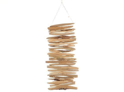 NaDeco Treibholz-Kette in Natur, Länge ca. 40cm | Treibholzkette | Treibholz-Girlande | Schwemmholz-Kette | Schwemmholzgirlande | Drift-Wood-Girlande | Maritime Dekoration