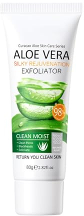 Gel exfoliant à l'aloe vera – Gel exfoliant naturel pour le visage et le corps hydratant en profondeur, exfoliant doux pour le visage et le corps, soin de la peau exfoliant et nettoyant pour le visage