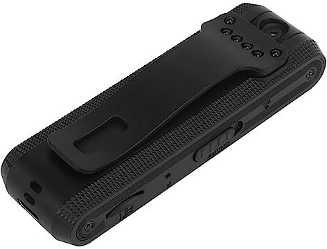 Mini Telecamera per il Corpo, Telecamera per il Corpo Indossabile HD 1080P con Clip Posteriore Sportiva Anti-vibrazione, Piccola Telecamera di Sicurezza per Ciclismo a Casa e in