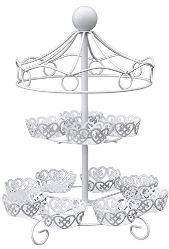 Yheonver 2 Schicht 12 Count Karussell Cupcake Stand Halter Display Hochzeits Torte Cup Display Stand