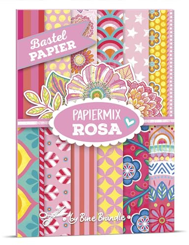 Bine Brändle - Bastelpapier - Papiermix ROSA