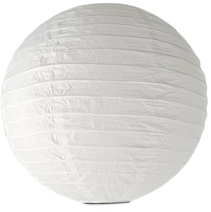 Papierschirm Deko weiß Schirm, Ersatzschirm, Lampenglas für Pendellampe, Tischlampe, Fluter Leuchte Papier-Lampenschirm Ø 40cm Weiß – Ersatzschirm & Deko-Lampenschirm