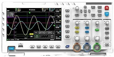 Oscilloscopes de laboratoire, Oscilloscope numérique Portable 1014D 2 en 1 générateur de Signal d'entrée à double canal Oscilloscope de bureau taux d'échantillonnage 1GSa/s, Mesure précise(P4100 Prob