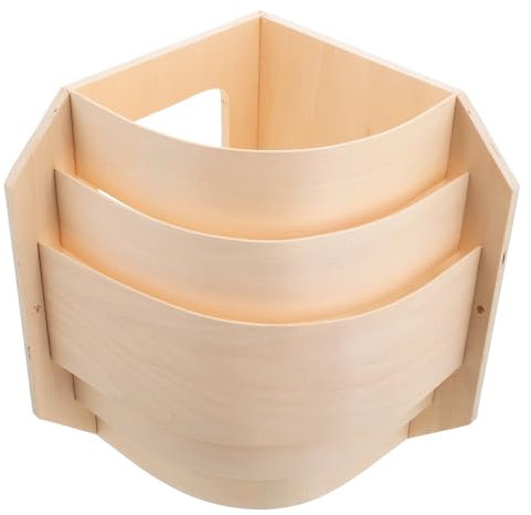 Ciieeo Pantalla De Madera Delgada Para Lámpara De Sauna, Cubierta De Luz Con Ángulo Recto, Resistente a Altas Temperaturas, Para Sala De Sauna Pequeña, Accesorio Decorativo y Práctico