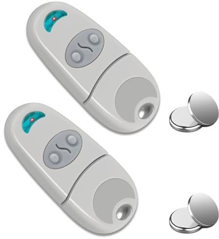 2 Pezzi Telecomando Cancello 433,92 MHz, Telecomando Porta del Garage Compatibile con C@ME 432EE, EV, NA (Include 2 Batterie Aggiuntive)