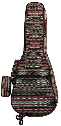 ibasenice Ukulele Tasche Mit Doppelt Gepolstertem Schultergurt Geeignet Für Modelle Inklusive Zusätzlichem Reißverschlussfach Für Zubehör Für Reisen Und Aufbewahrung
