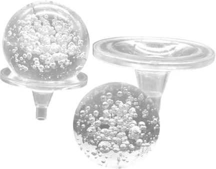 HANABASS 2pièces Boules Verre avec Supports pour Fontaine De Table Accessoires Décoratifs pour Fontaine à Bulles Et Feng Shui