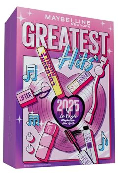 Maybelline New York – Calendrier de l'Avent 2025 – Coffret 24 Produits de Maquillage – Grand Format – Teint, Regard, Lèvres & Ongles