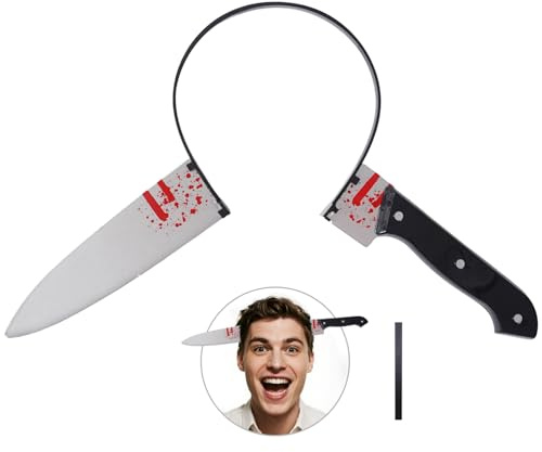 HSSPYY 6-teiliges Halloween Stirnband-Set mit Fake-Wunden Tattoo – Blutflecken Deko Kopfschmuck für Horror-Kostüm, Karneval, Gruselparty