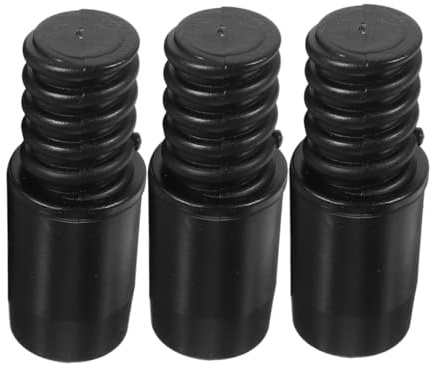 GLEAVI 3pcs Threaded Tip Replacement for Mop Handle Adapter for Rod Mops Brooms Brushes Securely Fastened Broom Handle Tips Compatible with American Thread Poles