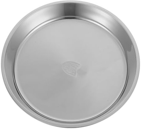 IMIKEYA Teglia Rotonda in Acciaio Inox per Torta, Forno e Cottura