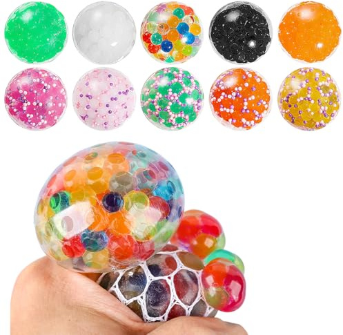 XPEX 10 Pezzi Squishy Ball,Antistress Squishy,Palline Antistress Da Impastare,Squeeze Toy,Palla Stress,Bambini,Anti-Stress Squeeze Toy,Pallina,Giocattoli Da Decompressione Palline
