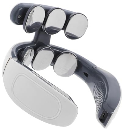 SOPOTUTU Masajeador Cervical Recargable con Cabezas Calor y para Muscular Diseño Ergonómico y Material Duradero Uso Casa y Oficina