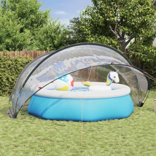 Générique Dôme de Piscine Transparent 430 x 430 x 210 cm PVC,Maison & Jardin,Piscine & Spa,Accessoires pour piscines & spas,Bâches de piscines & Tapis de Sol,Transparent,15.7 KG,42001114