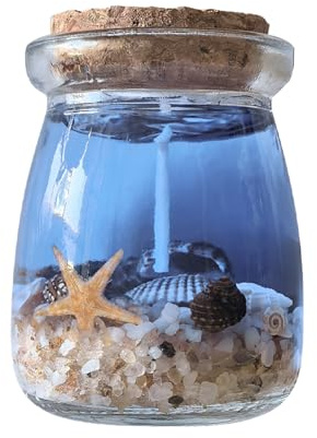 Sea Shell Gel Wax Scented – Aromatherapy Portable Jar Natural Fragrance Infused Handmade Relaxing Mood Enhancer Decorative Home Meditation Soothing Oil Calming Li