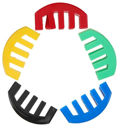 SUPVOX 5 Stück Geigendämpfer aus Gummi Universeller Fünf Klauen Steg Dämpfer für Geige und Bratsche zum Üben und Streichinstrumenten
