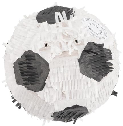 ZUNOXAZ Piñata a Forma di Pallone da Calcio Decorazione Festa Compleanno Tema Sportivo, Pignatta Resistente per Interni ed Esterni, Ornamento per Feste Sportive e Adulti