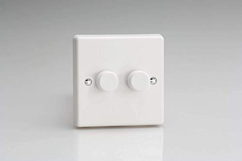 Varilight HQ83W Interrupteur variateur on/off 2 x 400 W en plastique Blanc