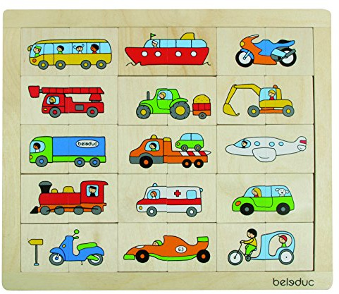 Beleduc 11007 - Match und Mix Transport, Puzzle