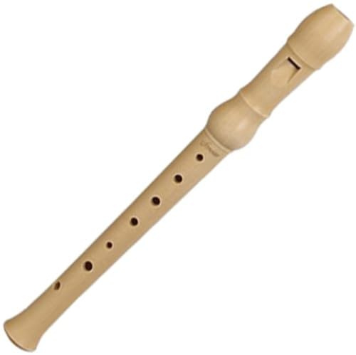 Gebrüder Schneider Sopranino Blockflöte dt. GW - F-Sopranino (2-teilig) - Ahornholz - Holzfarben - C-Dur - Inkl. Hülle, Wischer, Spielanleitung