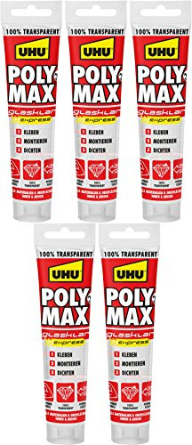 UHU - Poly Max glasklar Express (5x POLY MAX glasklar Express 115 g)