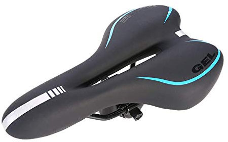 TentHome Fahrradsattel Hohl Sattel bequem Mountainbike Rennrad Velo MTB Sattel Gel Rennradsättel Tourensattel für Herren Damen, Schwarz/Blau
