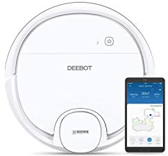 ECOVACS New Deebot OZMO 905 Aspirateur Robot, Robot Aspirateur Laveur 2-en-1, Navigation Intelligent, 3 Niveaux d’Aspiration, Barrières Virtuelles, sur Les Tapis
