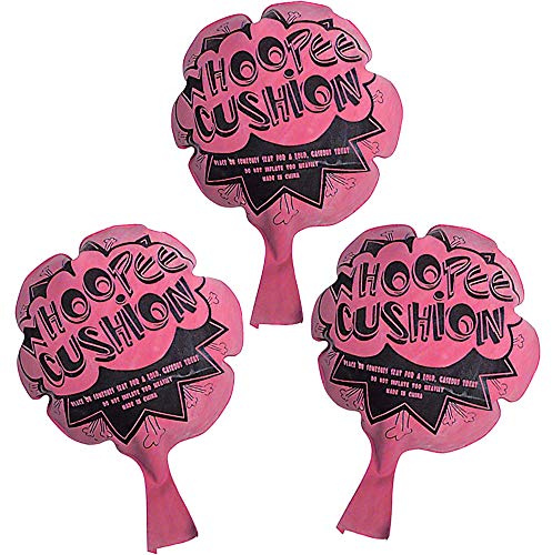 The Dreidel Company Original Mini Whoopee Cushion 3 Fun Classic Fart Prank Sounds Prout Noisemaker Party Favor (3-Pack)