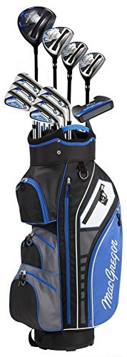 MacGregor Golf DCT3000 Premium Mens Golf Clubs Set, All Graphite, Left Hand, Cart Bag