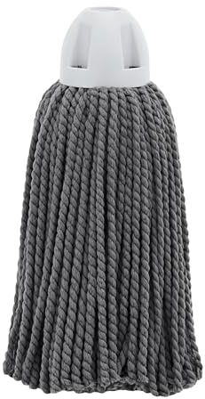 Maya - Fregona de 100 % Microfibra Industrial Atomic | 30x18 cm | Limpieza Profesional de Suelos Lisos sin Rayar, Recambio de Alta Absorción, Secado Rápido, Rosca Universal (Gris)