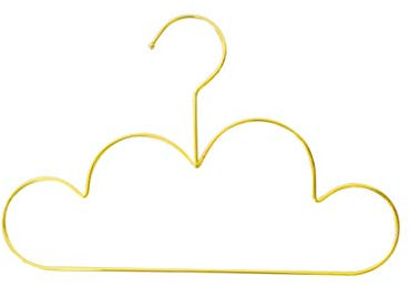 Tomaibaby 5Pcs Wolke Kleiderbügel für Kinder Kleidung Gold Wolke Form Kinder Kleiderbügel Metall Nicht Slip Kleidung Mantel Pullover Kleiderbügel