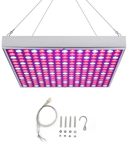 Ikodm Pflanzenlampe LED Vollspektrum 45W 225LEDs Pflanzenlicht Pflanzenleuchte Wachstumslampe Grow Light für Zimmerpflanzen, Hydroponic, Indoor Seeding Veg Flower, Gemüse und Blumen