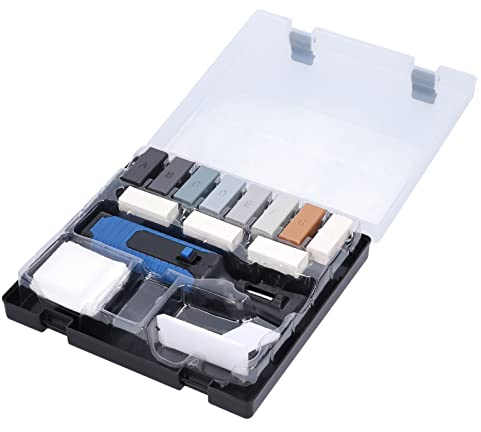 Irfora Laminat Reparaturset, Multifunktions-Reparatur-Werkzeug-Set DIY-Reparatur-Werkzeug-Set Vinyl-PVC-Kunststoff-Kratzer-Reparatur-Rißfüllungs-Oberflächen-Reparatur-Werkzeug-Set Haushalts