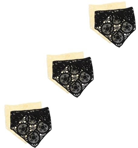 SAFIGLE 6stücke Gehäkelte Blumen-haarbandanas Für Damen Kopfbandanas Elastische Haarschals Für Alltagsmode Und Besondere Anlässe