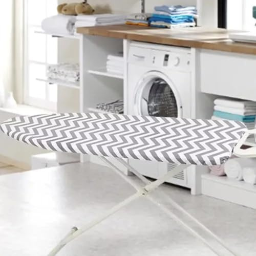 LUSKSk Super Extra Wide Large Elasticated Ironing Board Cover Replacement 150x50cm, Easy Fit and High Temperature Resistance