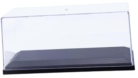 Acryl-Vitrine für Modellautos im Maßstab 1:32, staubdichte Schutzvitrine mit PP-Basis, 19 x 8,5 x 8,9 cm