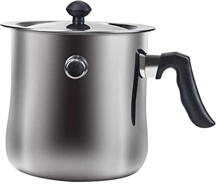 Stainless Steel Candle Wax Melting Pouring Pot Double Boiler Pitcher (1.5L) for DIY Scented Candle and Handmade Soaps Craft Tools for Candle Making 17.5x15CM