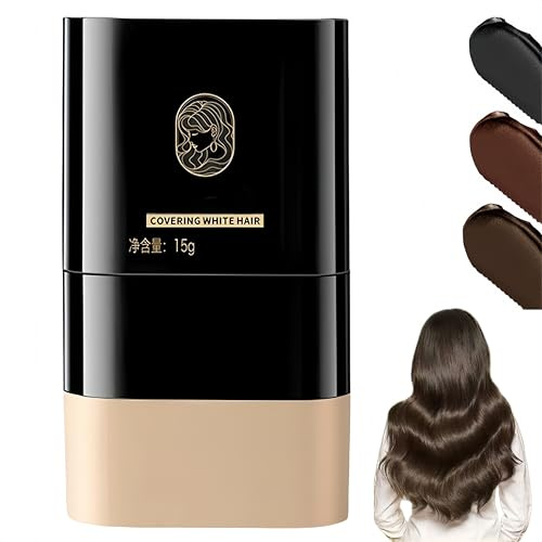 Barra de coloración instantánea con peine incorporado, resistente al agua y al sudor, con aplicador de peine, peine de retoque 2 en 1, para cubrir canas, portátil (#2)