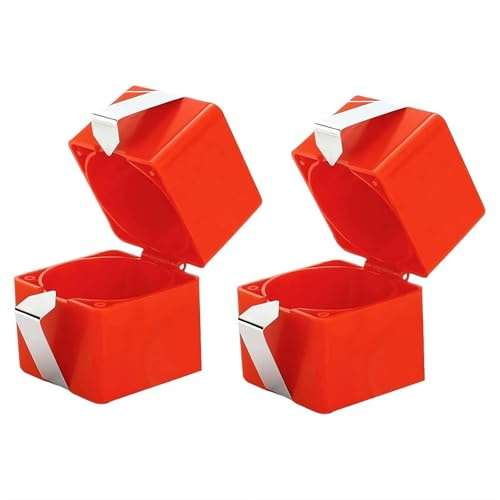 Sbucciatore per uova, apri guscio per uova sode, strumento per schiacciare le uova, pelapatate per uova sode, apribottiglie arancione per cottura (2 pezzi)