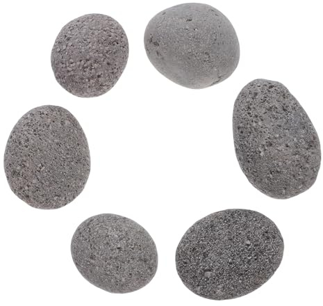 UTHCLO Sacco di Pietre Laviche Vulcaniche Naturali per Focolare Pietre Decorative Riutilizzabili per Stufa a Gas e Barbecue Gas Rocce Laviche per Esterni e Giardino