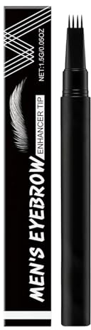Lápiz de Cejas para Hombres | Pluma de Color y Belleza para Bigote - Lápiz De Contorneado Para Barba,Para Viajes Salidas Vacaciones Oficina Desplazamientos Uso Diario Y Aire Libre