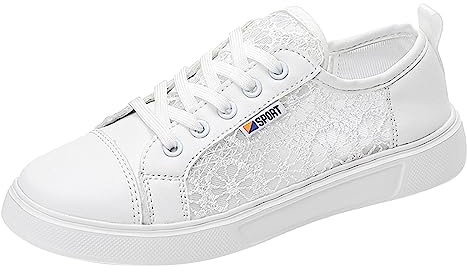 Générique 2027-Chaussures Femme Décontractées Dentelle Plate Semelle Souple Confortable Fleur Élégante