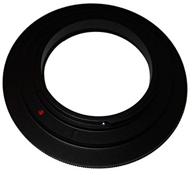 vhbw Retroadapter kompatibel mit Canon EOS 1000D, 1, 100D, 1200D, 1100D, 300D, 10D, 20D Kamera - Umkehrring für Objektiv