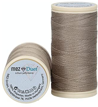 MEZ Duet Stärke 100 4645100-04016 braun Nähgarn, 100 % Polyester, 100m